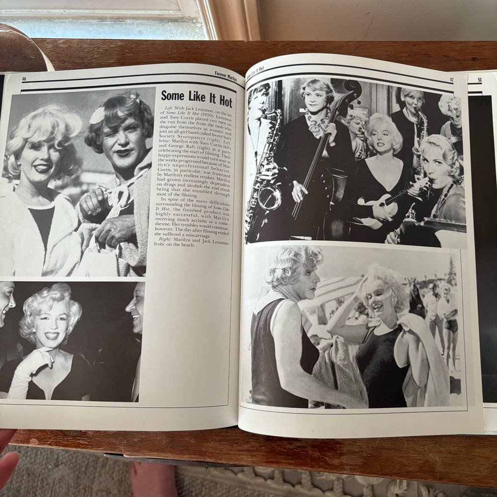 🏡Marilyn Monroe Black & Pink Hardcover Coffee Table Book - Picture 7 of 7